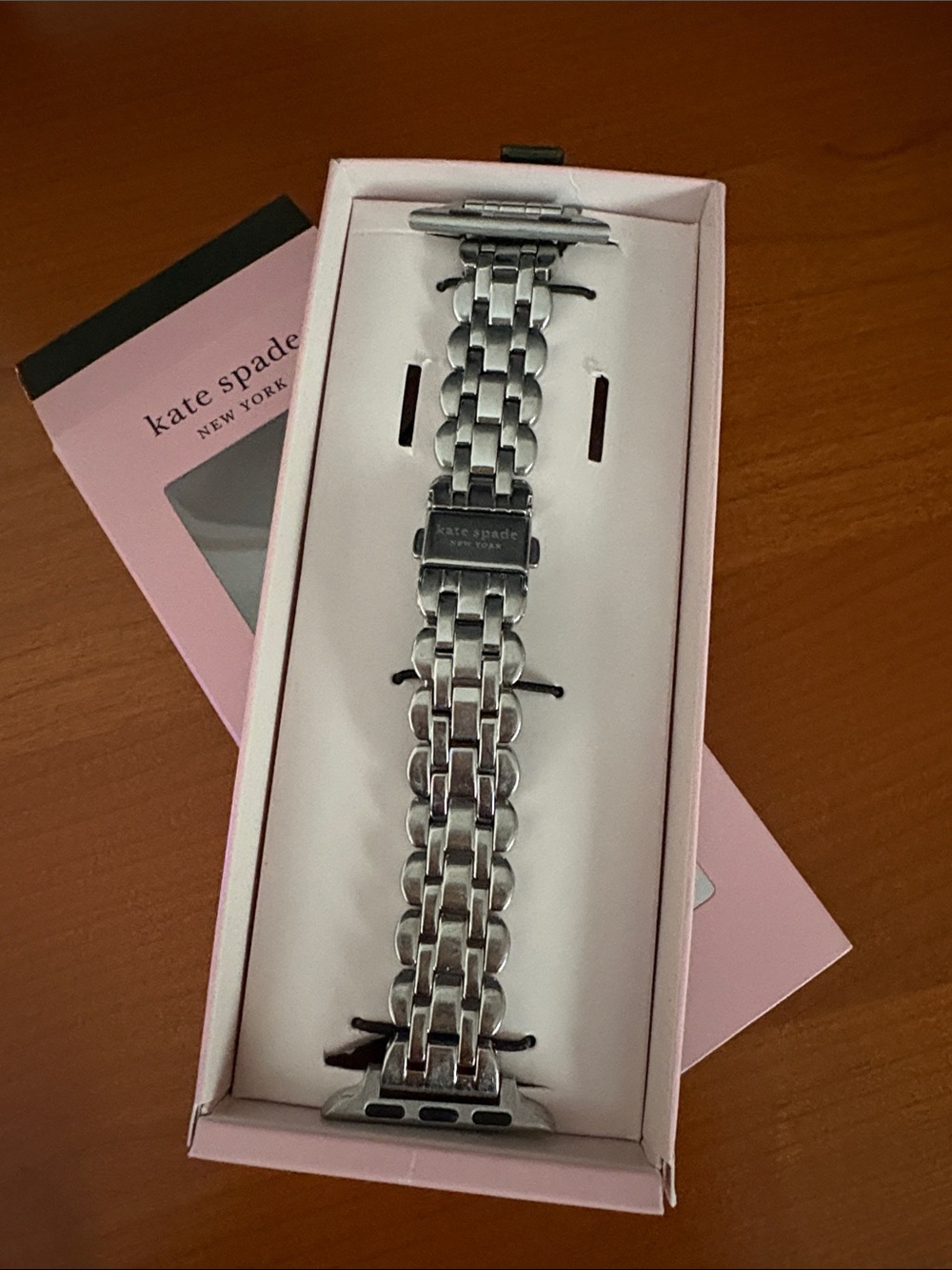 Kate Spade Silver Polished Link Apple Watch Bracelet ⌚️